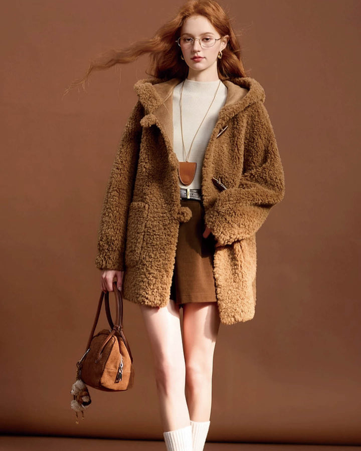 Teddy Texture Toggle Coat
