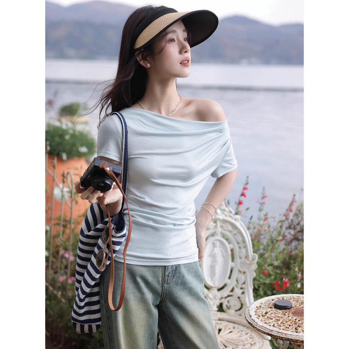 Soft Drape Neckline Top