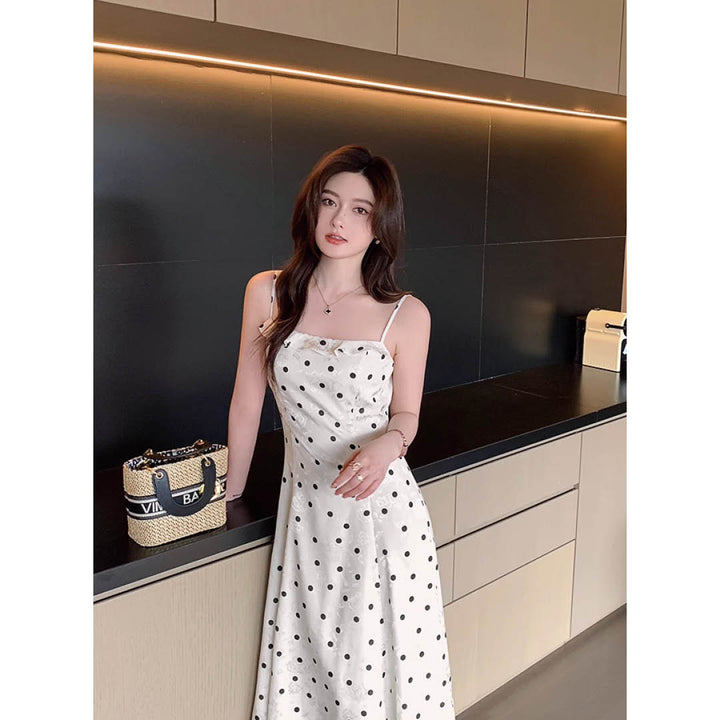 Polka Dot Silky Cami Dress