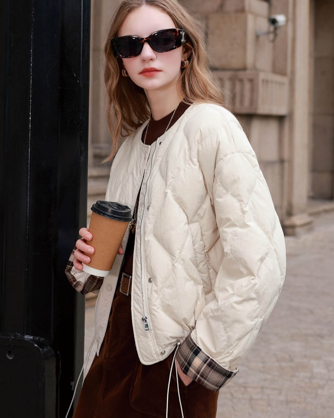 Diamond Quilted Short Jacket