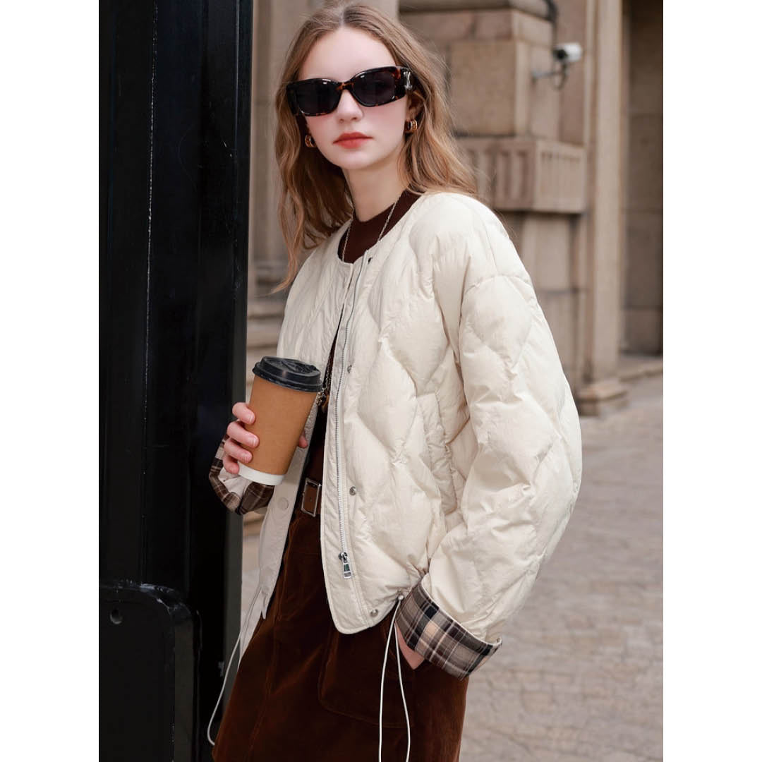 Diamond Quilted Short Jacket