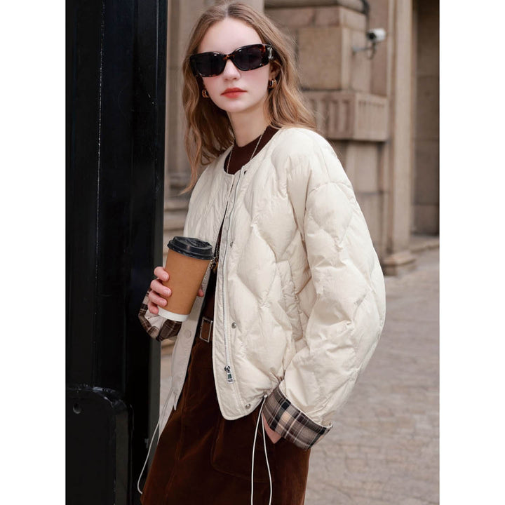Diamond Quilted Short Jacket