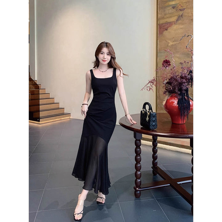 Sheer Flare Mermaid Dress