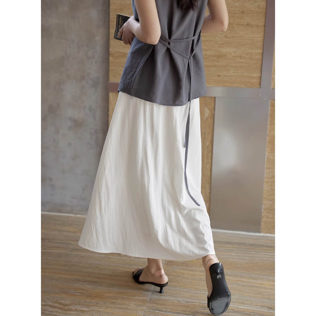 Asymmetric Collar Relaxed Shirt