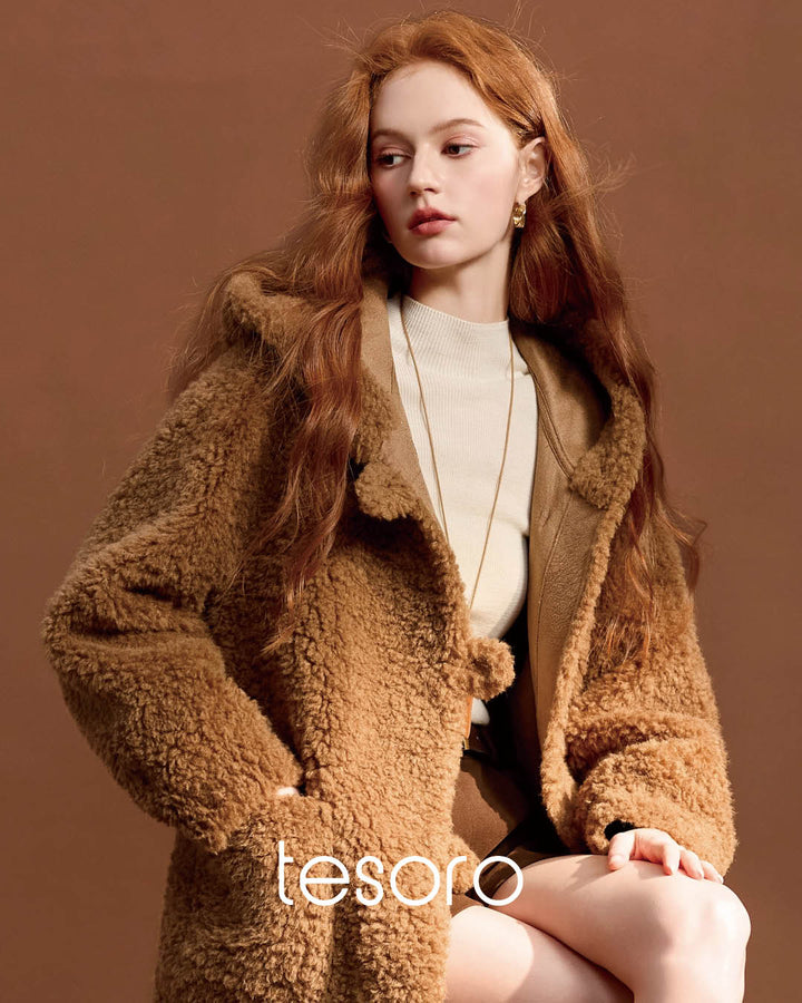 Teddy Texture Toggle Coat