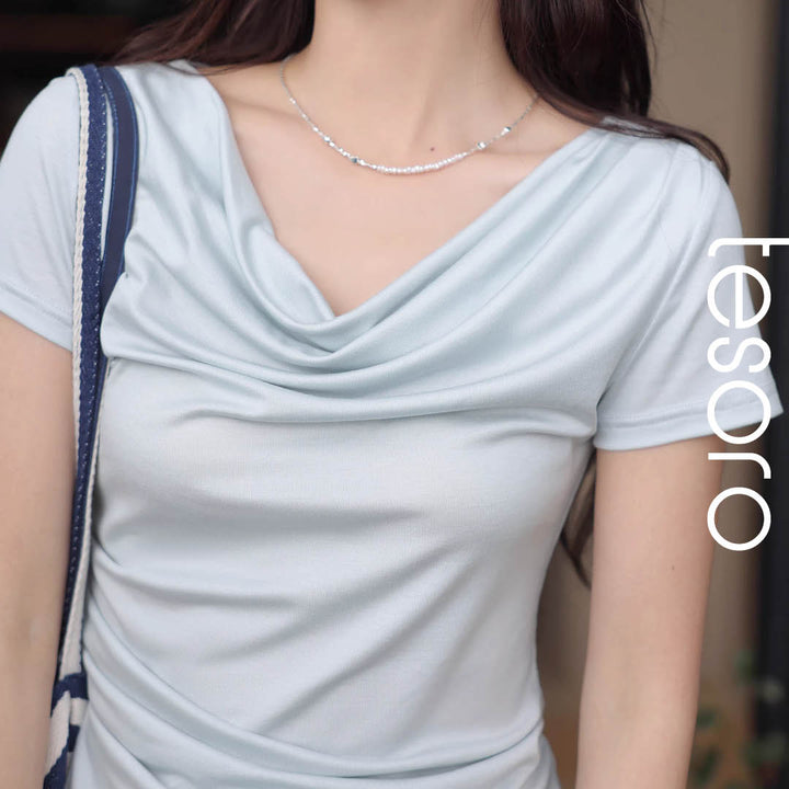 Soft Drape Neckline Top
