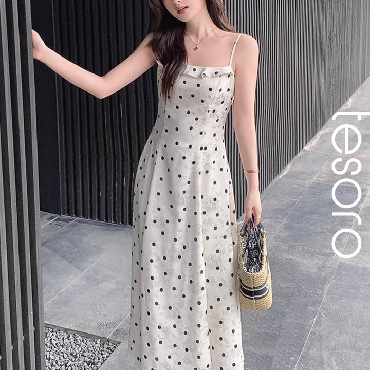Polka Dot Silky Cami Dress