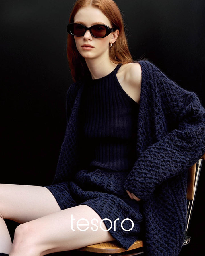 Crochet Knit 3-Piece Set