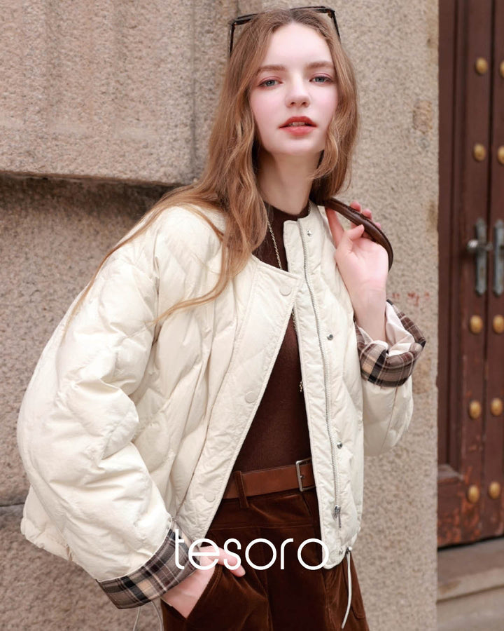 Diamond Quilted Short Jacket